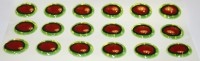 Epoxy Eyes Oval Dubbel - Chartreuse