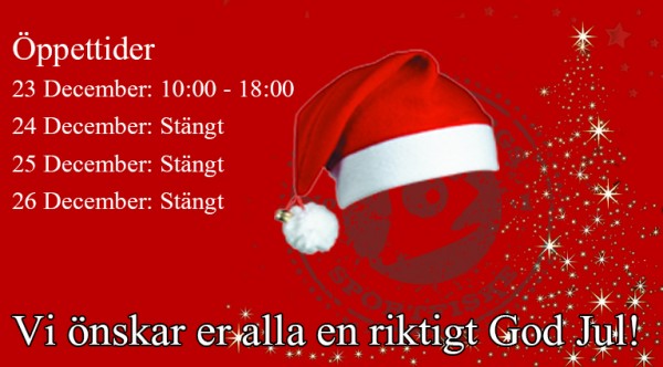 Öppettider Julhelgen
