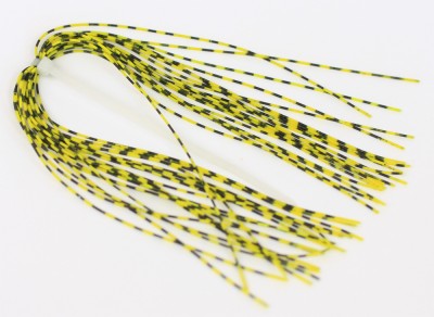 Round Rubber Legs Neon Yellow Barred
